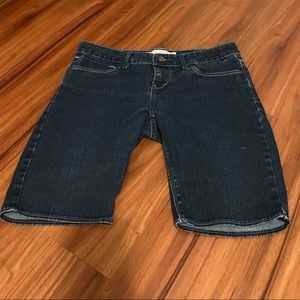 Women’S LEVI’S BERMUDA SHORT BLUE SIZE 7 JEAN WITH POCKETS
